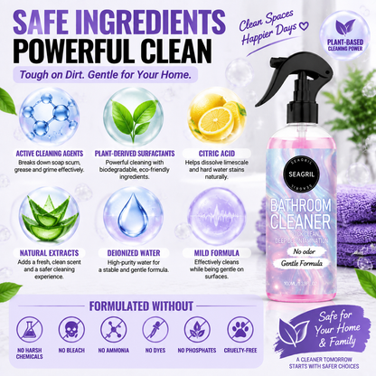 Bathroom Cleaner Spray – Deep Cleaning, No Odor & Gentle Formula