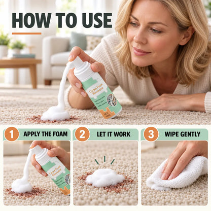 Multi‑Purpose Dry Foam Fabric & Carpet Stain Cleaner